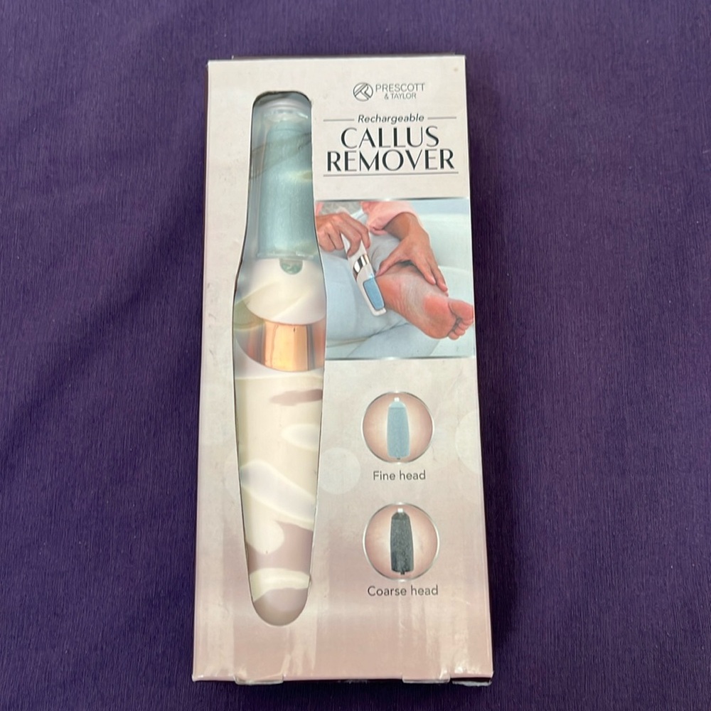 SOLD —PRESCOTT & TAYLOR RECHARGEABLE CALLUS REMOVER NEW